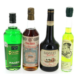 Lot de 4 bouteilles: 1 B Banyuls grand c