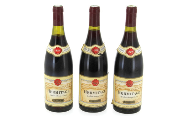 3 B HERMITAGE rouge 1989 Guigal