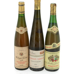 Lot de 7 bouteilles Alsace dont vendange