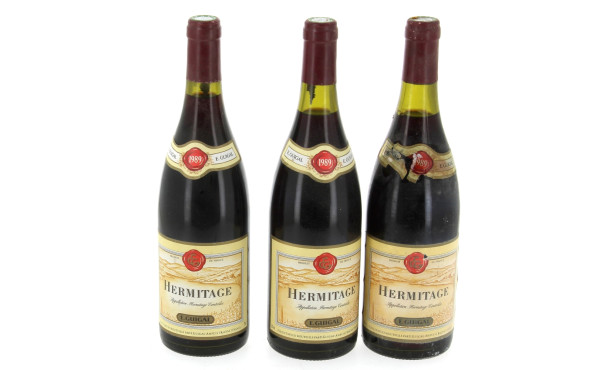 3 B HERMITAGE rouge 1989 Guigal