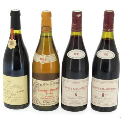 Lot de 4 bouteilles: - 2 B GEVREY CHAMB