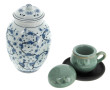 CHINE - Pot à thé en porcelaine décor bl