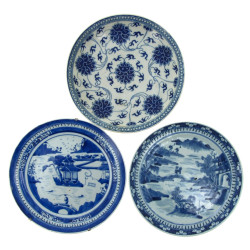 Lot de 3 pièces en porcelaine asiatique 