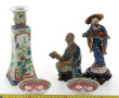 CHINE - Bougeoir en porcelaine à décor f