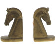 Serre-livres "Tête de cheval" en laiton,