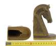 Serre-livres "Tête de cheval" en laiton,