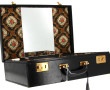 Valisette de voyage vintage en cuir noir