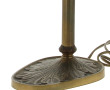 Lampe de bureau en laiton et abat-jour e