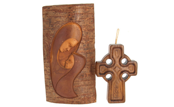 BOTERF - Sculpture sur bois "Vierge à l'