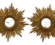 Paire de petits miroirs soleil style mir