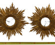 Paire de petits miroirs soleil style mir
