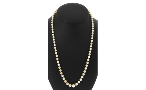 Collier de 77 perles de culture en chute