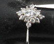 Bague en argent 800ème, sertie de pierre