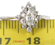 Bague en argent 800ème, sertie de pierre