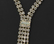 Collier vintage style négligé en strass 