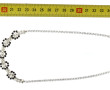 Collier vintage en strass bleu marine et