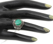 Bague jonc en argent 925ème sertie d'une