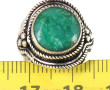 Bague jonc en argent 925ème sertie d'une