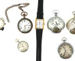 Lot de 7 montres dont une boîtier argent