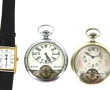 Lot de 7 montres dont une boîtier argent