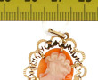 Pendentif camée monture en or jaune 18 c