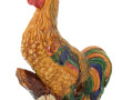 COQ - Important coq en barbotine polychr