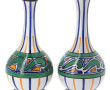 Henri DELCOURT - Paire de vases soliflor