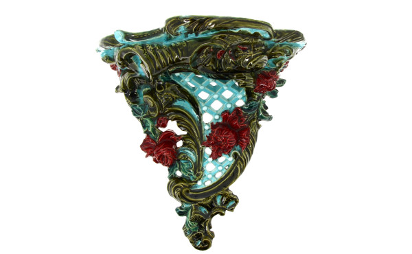 Console d'applique en barbotine dans les