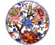 GIEN - Bonbonnière en faïence polychrome