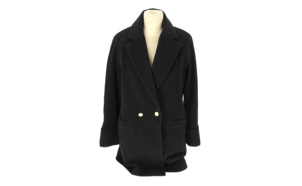 CAROLL - Manteau de dame noir, taille 38