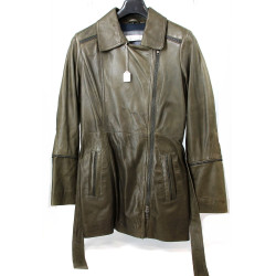 OAKWOOD - Veste longue de dame en cuir, 