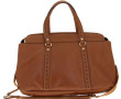 POURCHET - Sac de dame en cuir camel, 2 