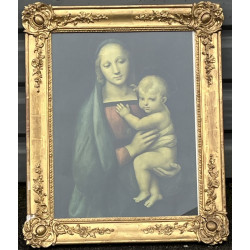 Reproduction de la Vierge dans un cadre 