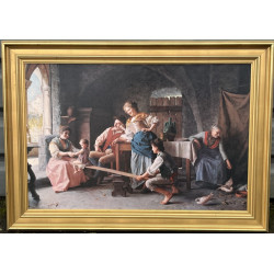 Reproduction encadrée décor d'une scène 