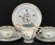 LIMOGES - 6 tasses, 6 sous-tasses, 6 ass