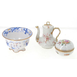 Coffret en porcelaine dans le goût de Sa