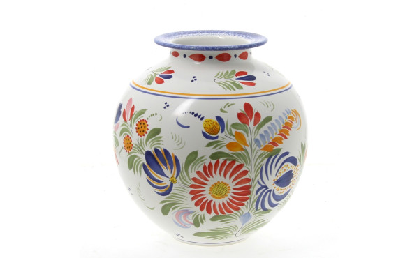 FAB Quimper - Vase boule en faïence poly