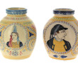 HENRIOT Quimper - Deux vases en faïence 