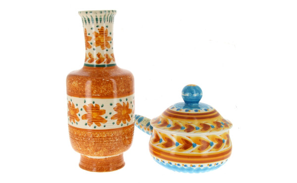 KERCY Quimper - Vase (H 38,5 cm) et caqu