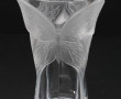 Vase en verre et verre dépoli à décor de