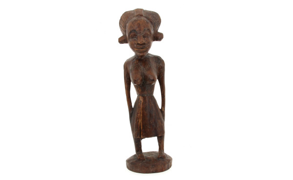 Statuette africaine en bois sculpté, H 5