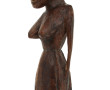 Statuette africaine en bois sculpté, H 5