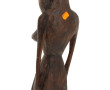 Statuette africaine en bois sculpté, H 5