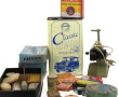Carton de boites anciennes publicitaires