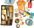 Carton de boites anciennes publicitaires