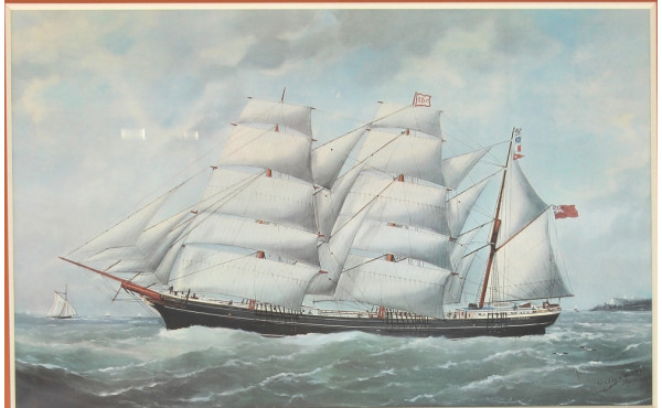 Thème MARINE - "Trois mâts en mer", repr