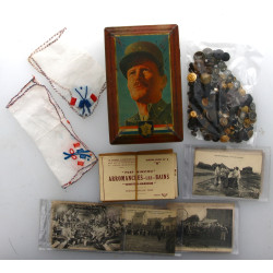 Thème militaria - Lot comprenant une boî