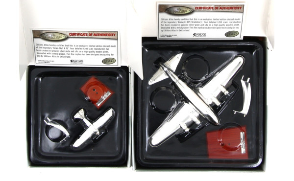Ed° ATLAS - Lot de 2 aéronefs miniatures