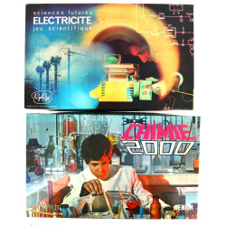 Deux cofffrets de jeux scientifiques vin