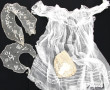 Linge ancien de bébé : 1 robe de baptême